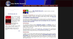 Desktop Screenshot of bluemarbleresearch.com